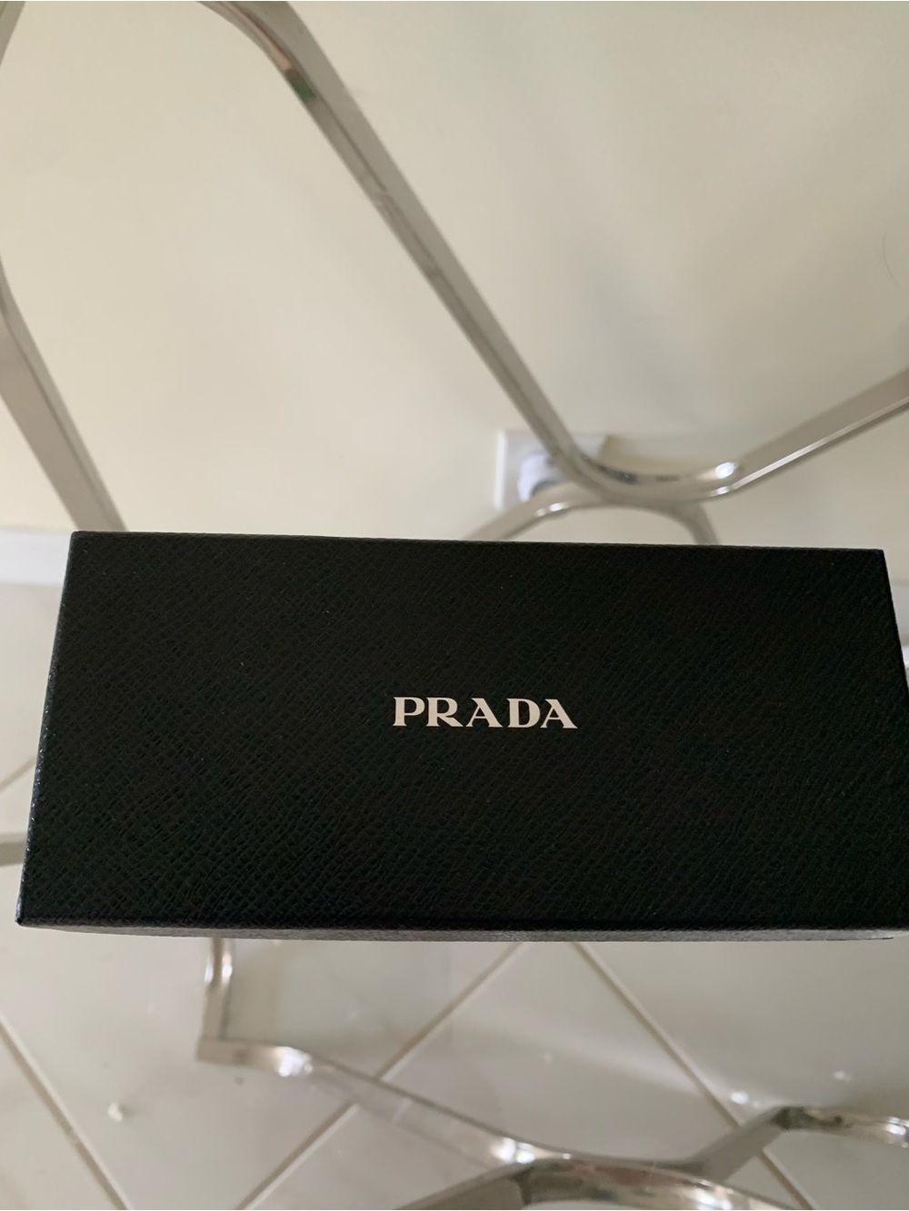 Prada eyeglass box and cleaning cloth